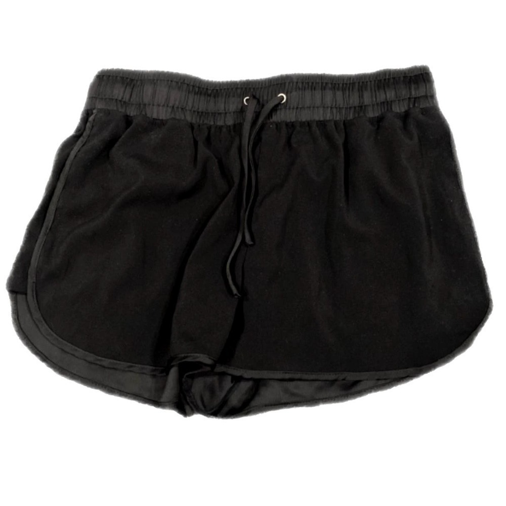 Harlowe & Graham Drawstring Shorts in Black, Size L​​​​​​